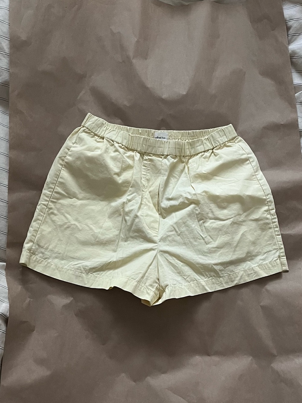 Wilfred Free Butter Yellow Shorts